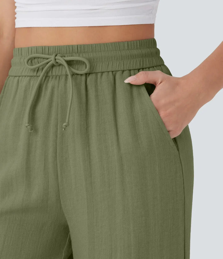 Zafeiria Elegante Leinenhosen