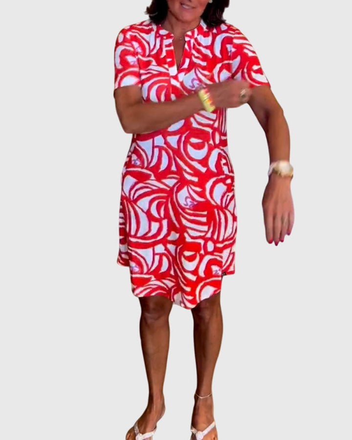Clara | Figurbetontes Avenue Walk Kleid