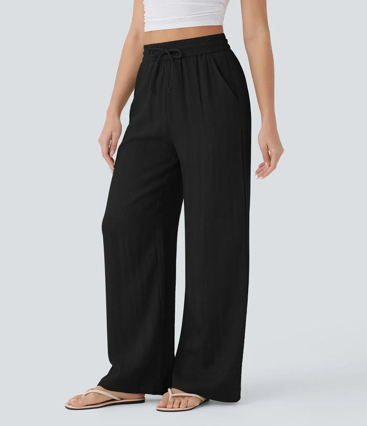 Zafeiria Elegante Leinenhosen