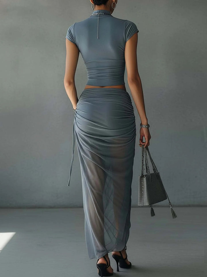 Sora | Elegantes Rüschenset aus zwei Teilen