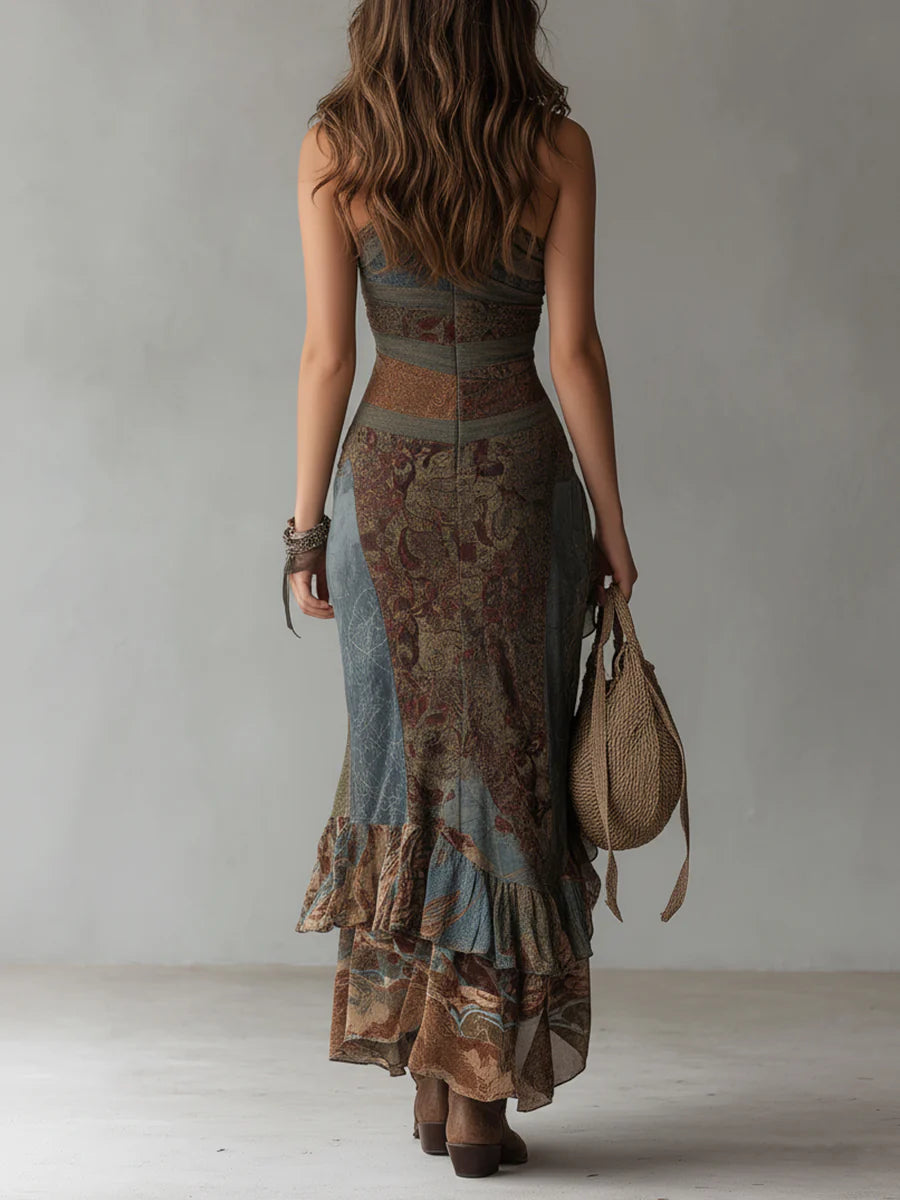 Nala | Asymmetrisches Boho-Maxikleid