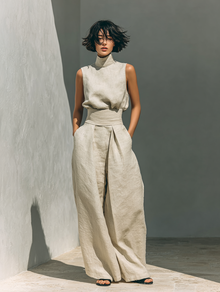 ZIRELLA | Minimalistisches Set mit Weiten Hosen