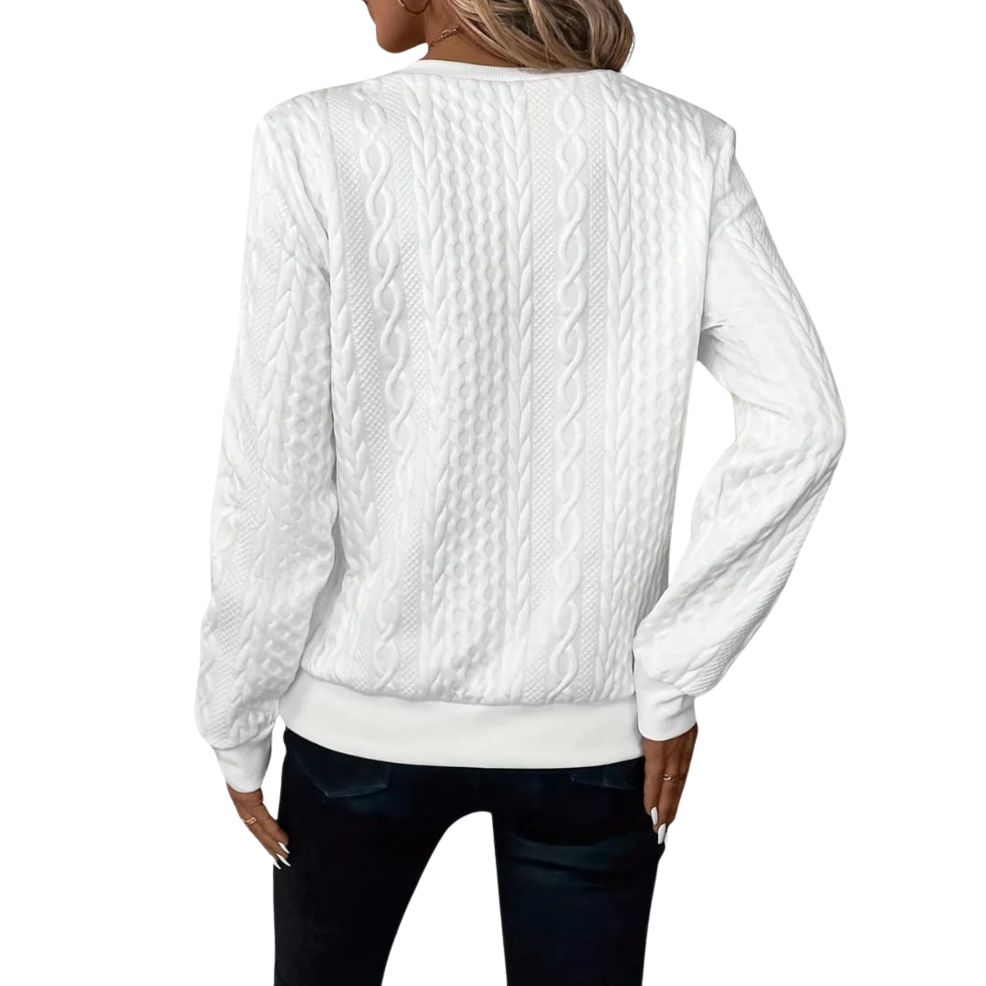 Eleganter Stilvoller Strickpullover