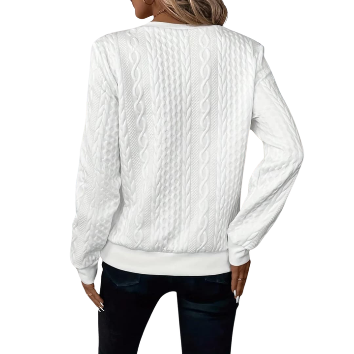 Eleganter Stilvoller Strickpullover