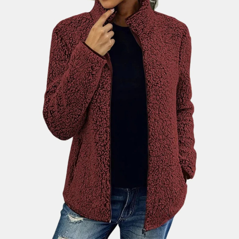 Sureena Lässige Vlies Jacke