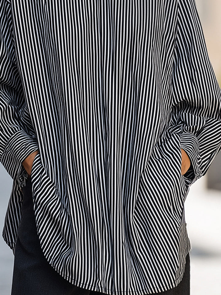 Gestreifte Komfortbluse