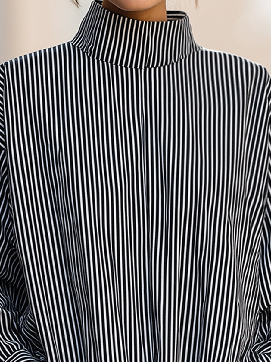 Gestreifte Komfortbluse