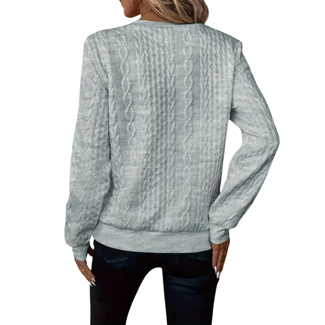 Eleganter Stilvoller Strickpullover