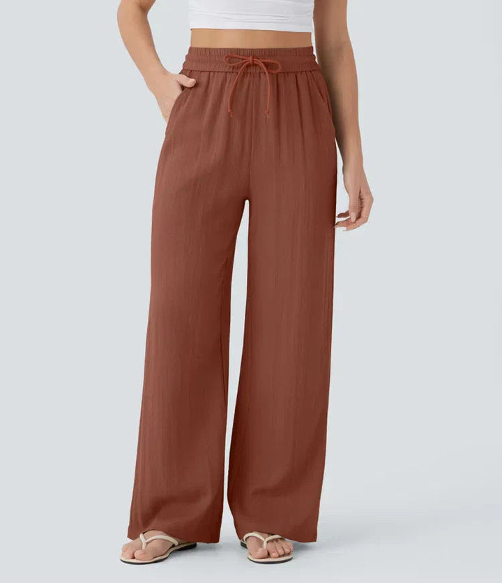 Zafeiria Elegante Leinenhosen