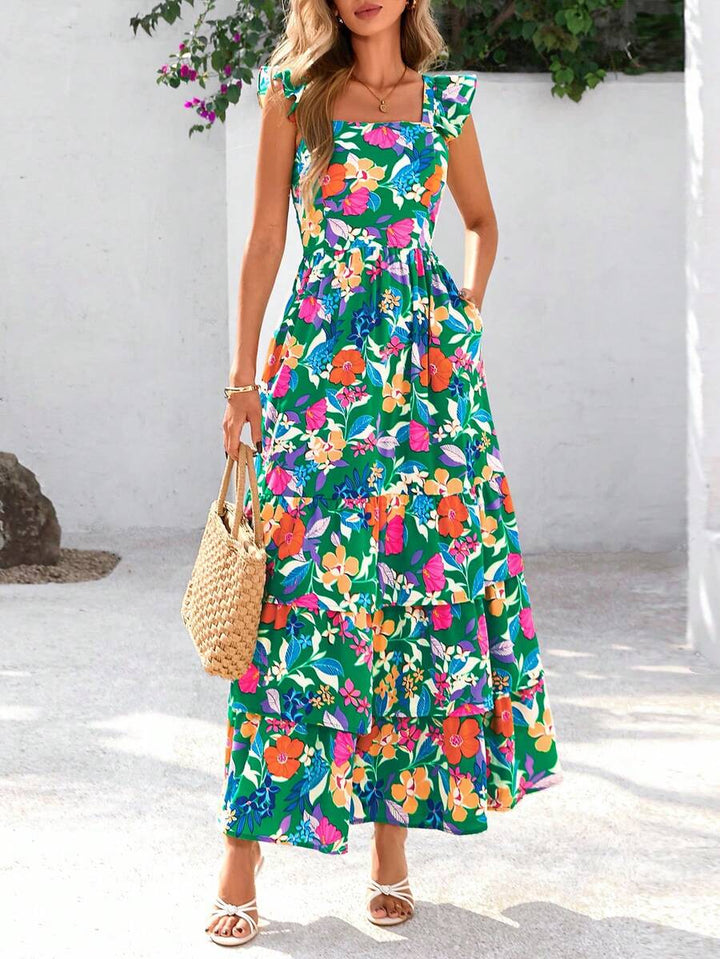 Cecile | Das Garten-Maxi-Kleid