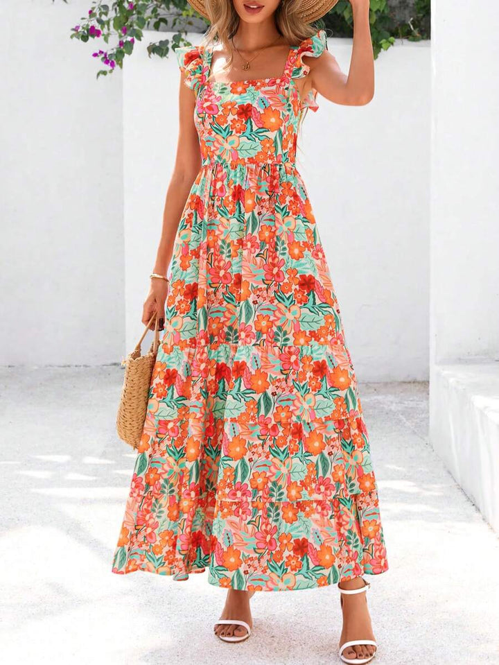 Cecile | Das Garten-Maxi-Kleid