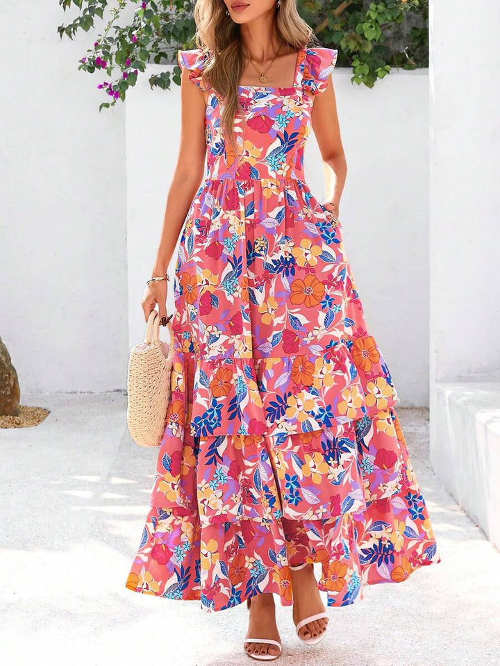Cecile | Das Garten-Maxi-Kleid