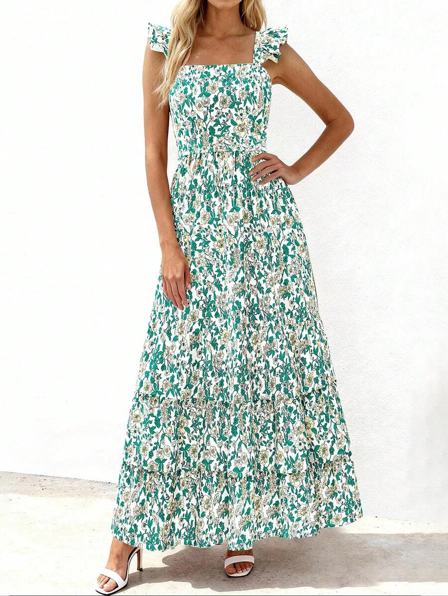 Cecile | Das Garten-Maxi-Kleid