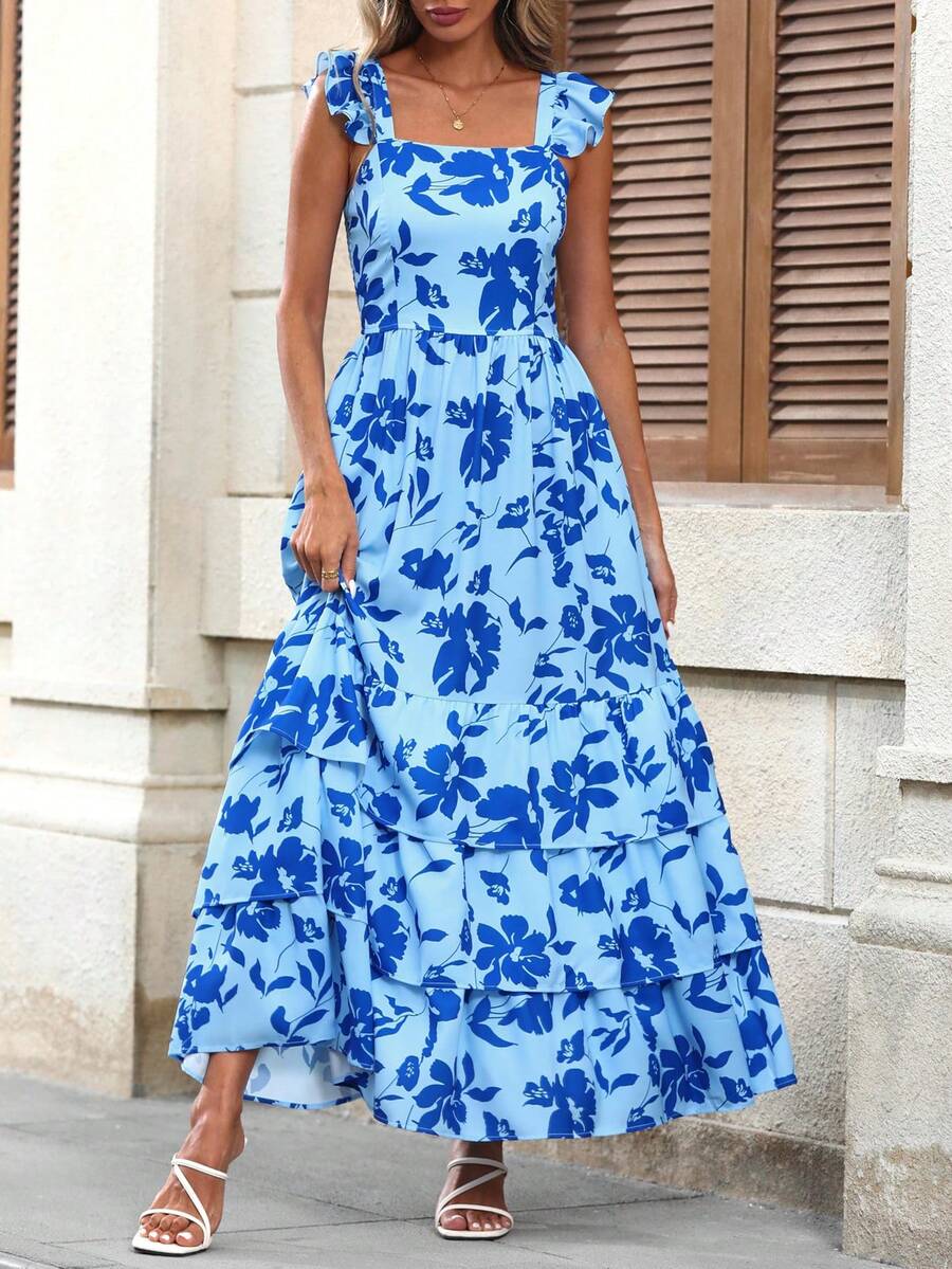 Cecile | Das Garten-Maxi-Kleid