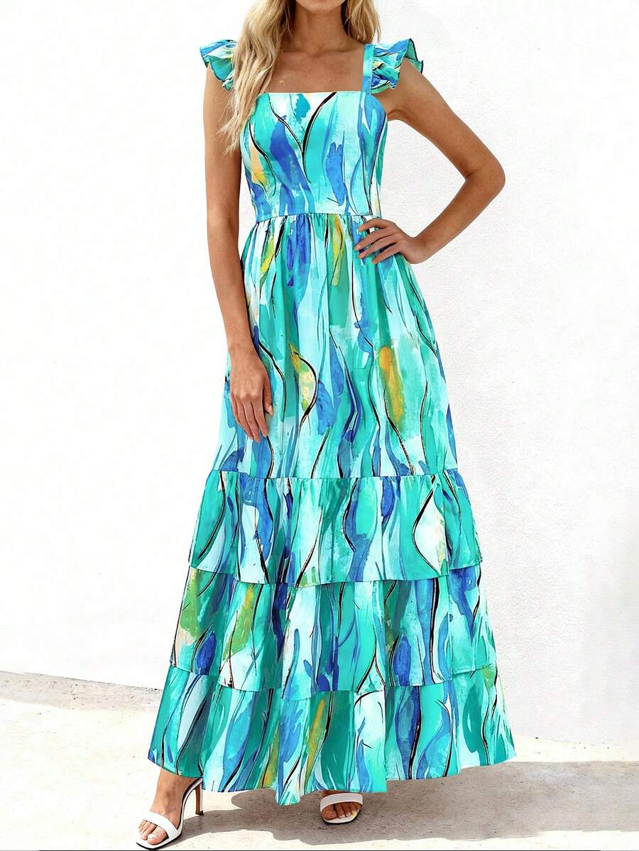 Cecile | Das Garten-Maxi-Kleid