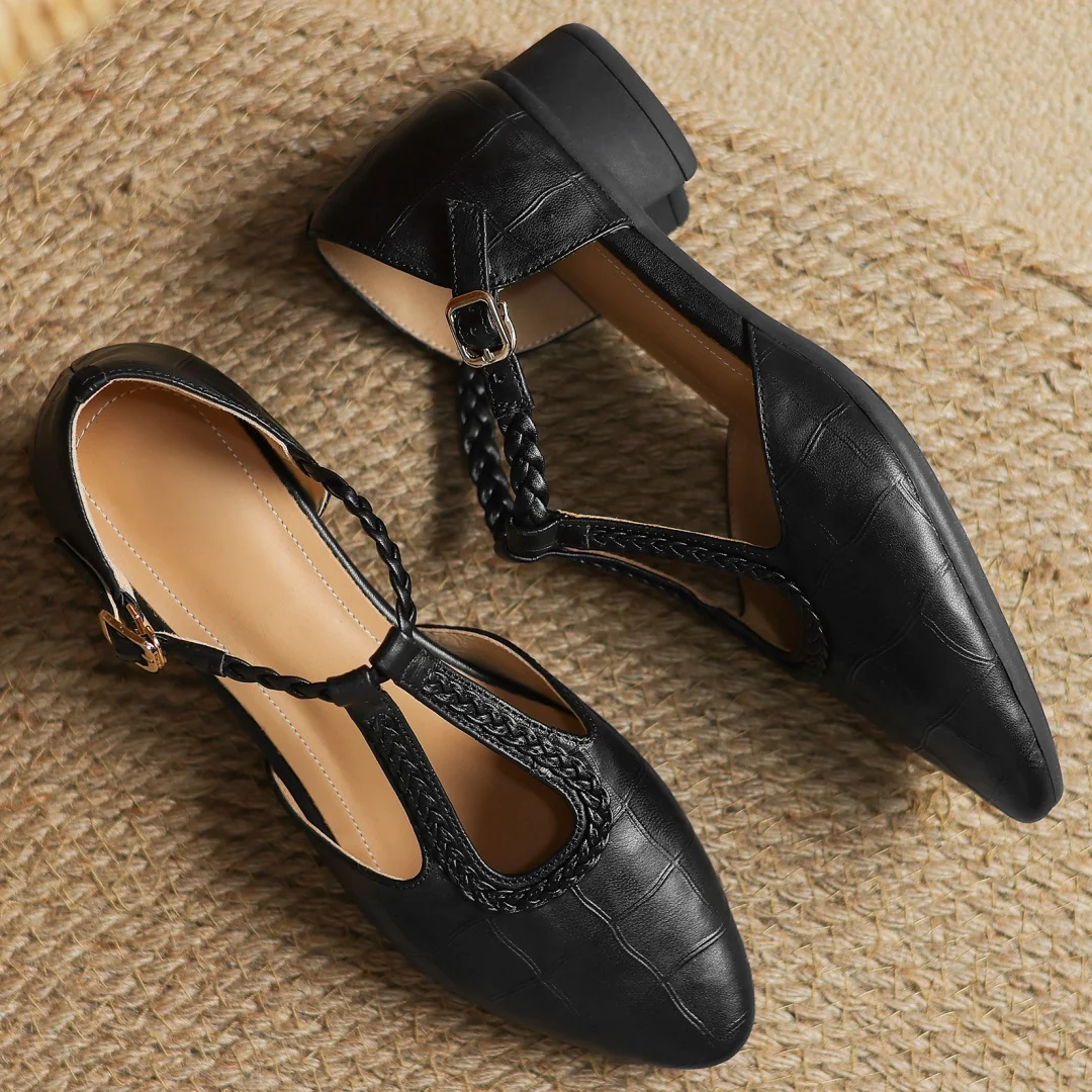 Leder Mary Janes