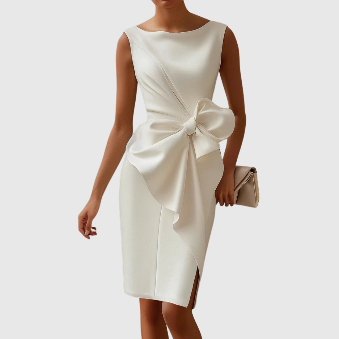 Ainsley | Stilvolles ärmelloses Midikleid