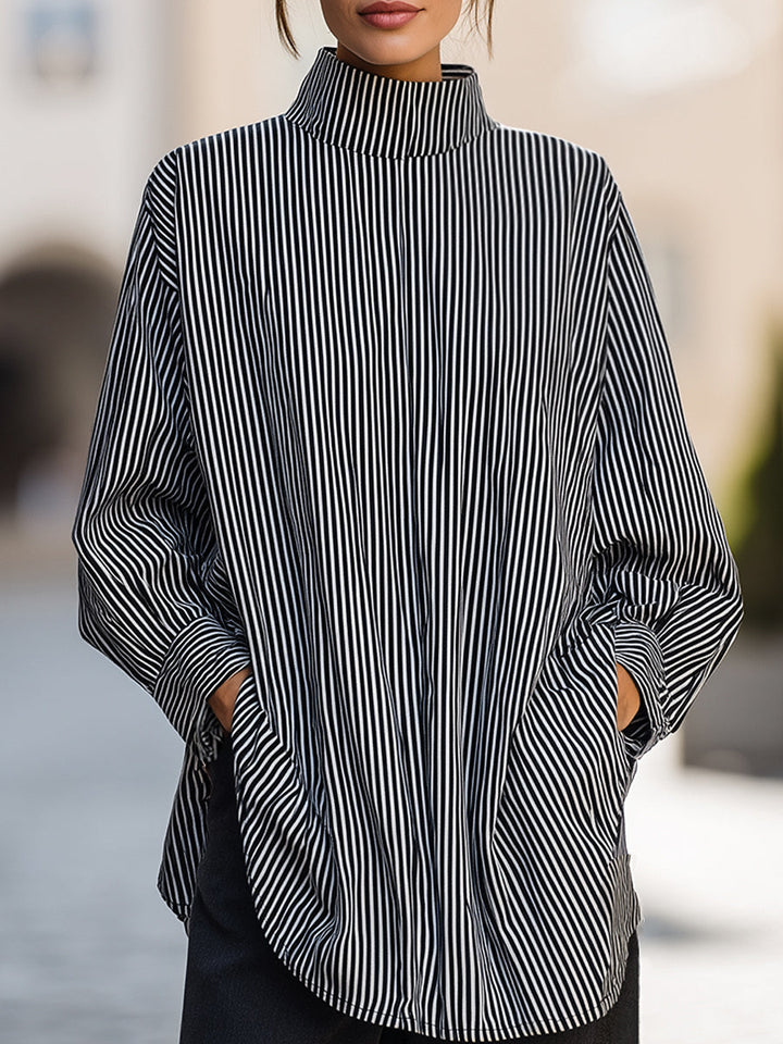 Gestreifte Komfortbluse