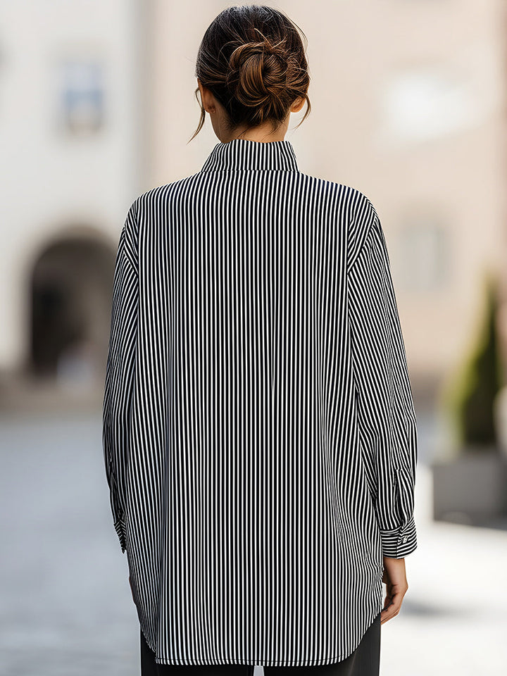 Gestreifte Komfortbluse