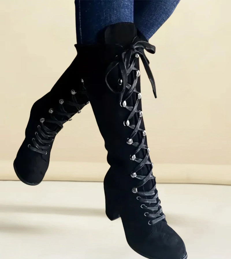 Asmita™ Schnürstiefel Aus Kunstleder