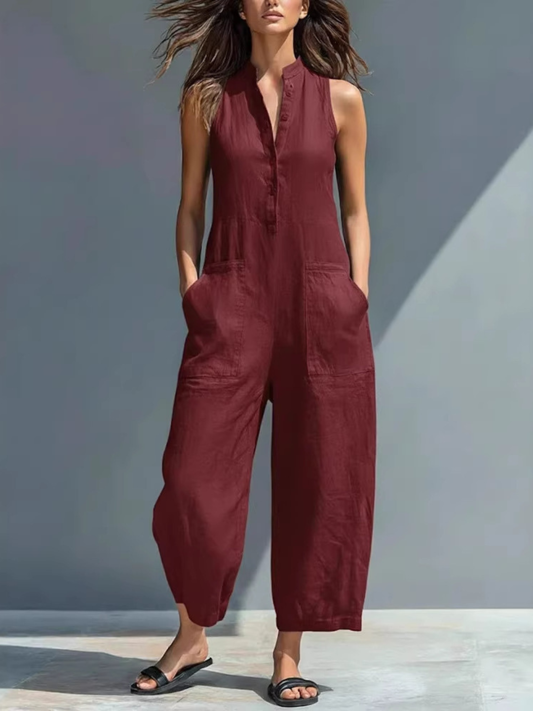 Lucinda | Eleganter ärmelloser Jumpsuit