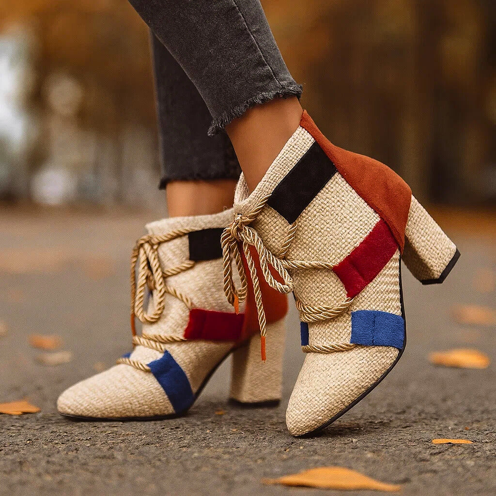 RAYA SEIL-SCHNÜRSENKEL BOOTIES