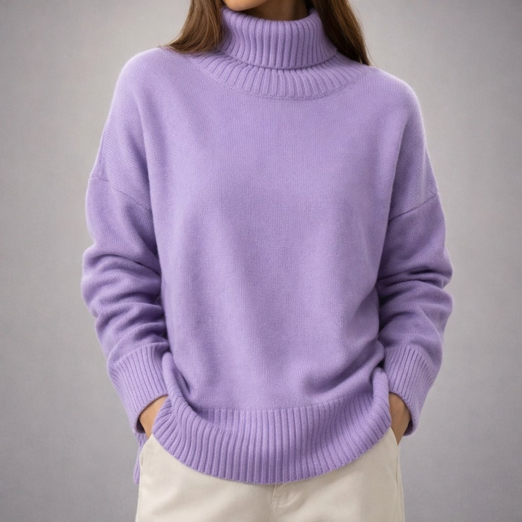 Marta Turtleneck Knit Sweater