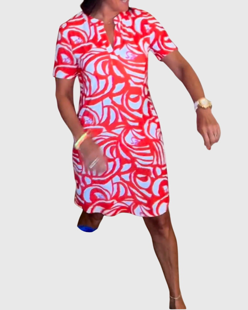 Clara | Figurbetontes Avenue Walk Kleid