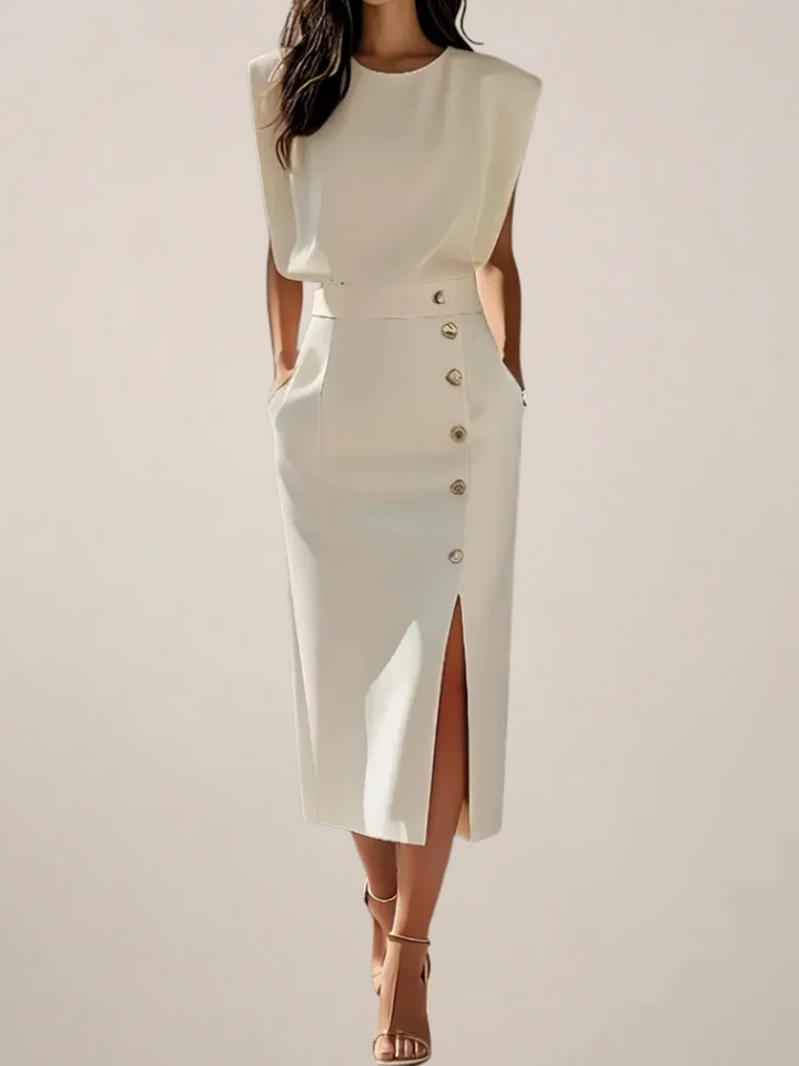 Dalia | Midi-Kleid mit Seitenschlitz