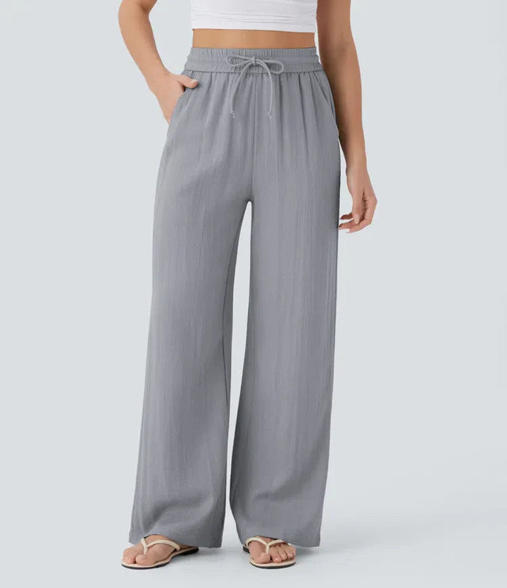 Zafeiria Elegante Leinenhosen
