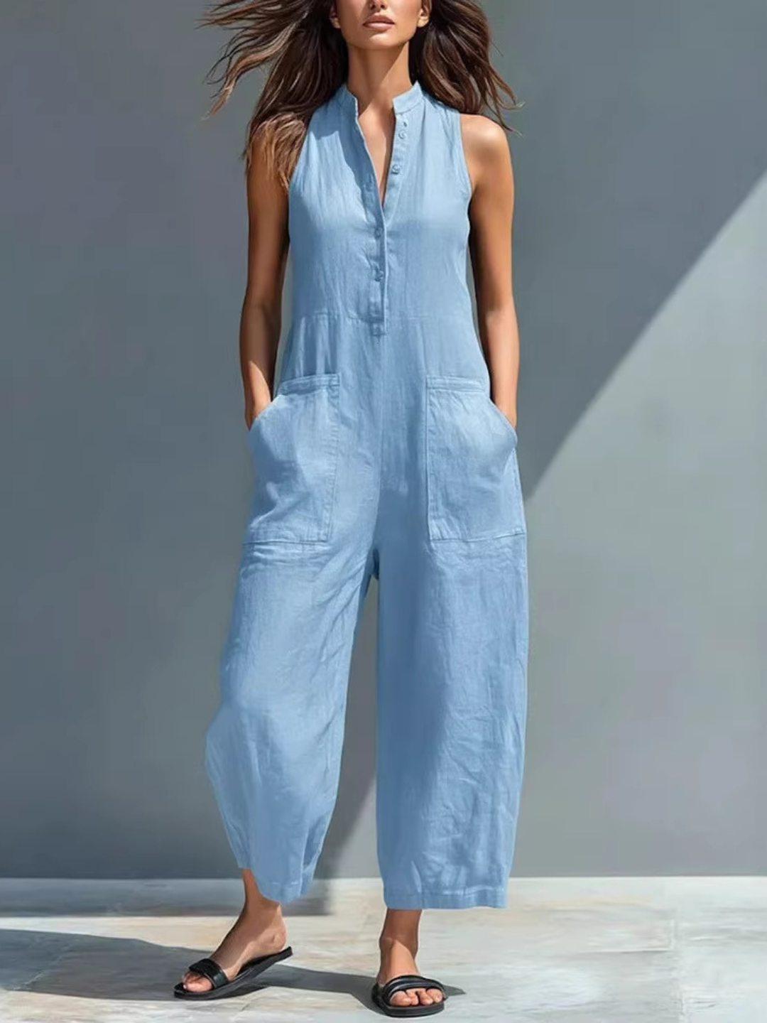 Lucinda | Eleganter ärmelloser Jumpsuit