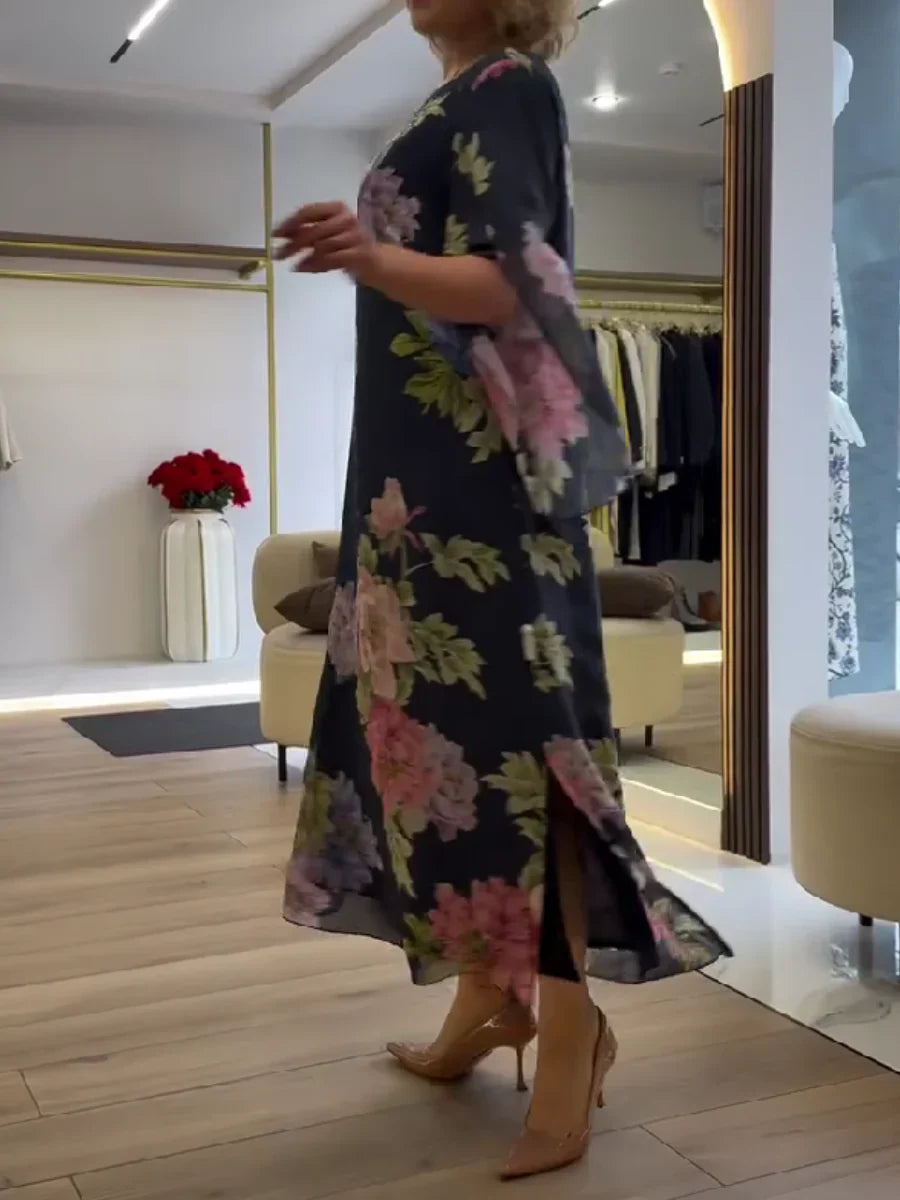 Ava | Maxikleid mit Blumenmuster