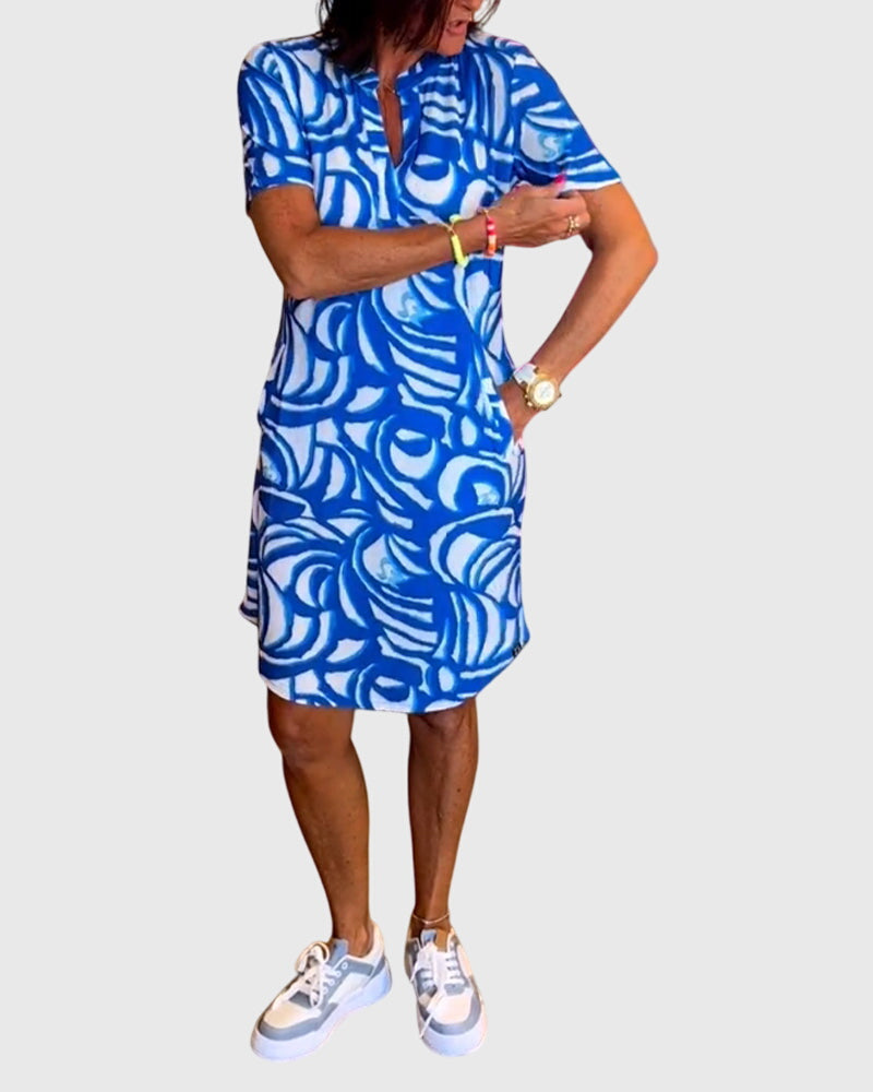Clara | Figurbetontes Avenue Walk Kleid