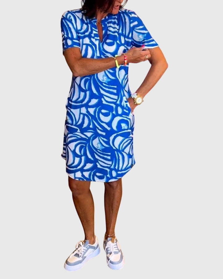 Clara | Figurbetontes Avenue Walk Kleid