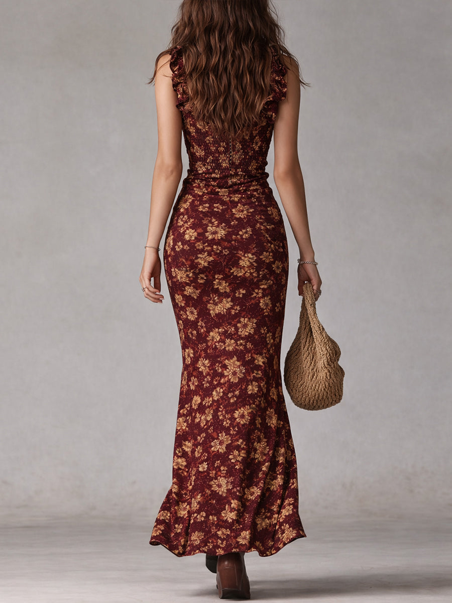 Vera | Boho Retro Maxikleid