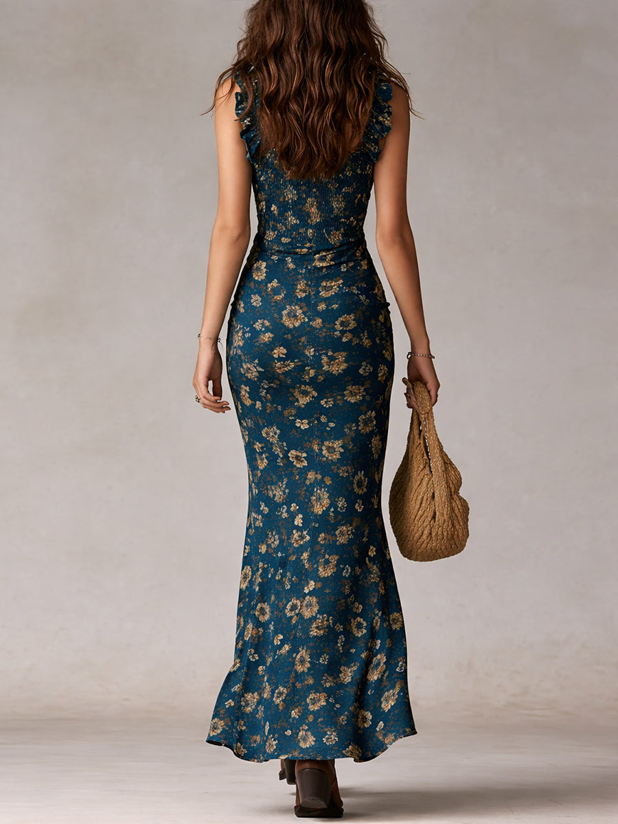 Vera | Boho Retro Maxikleid