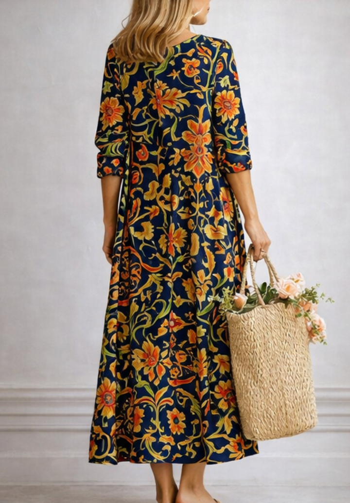 Maxikleid mit Blumenmuster