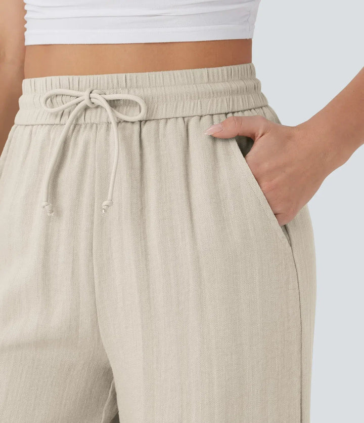 Zafeiria Elegante Leinenhosen