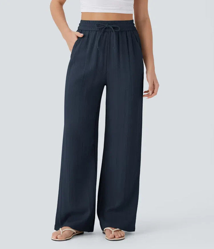 Zafeiria Elegante Leinenhosen
