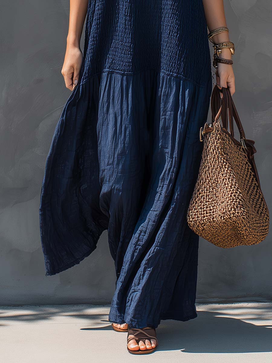 LUNA | Maxi Kleid Boho Patchwork