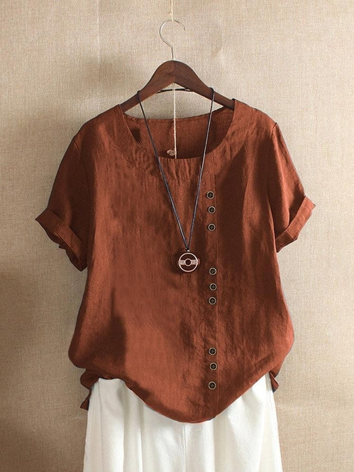 Luftige Bluse mit Knopfleiste