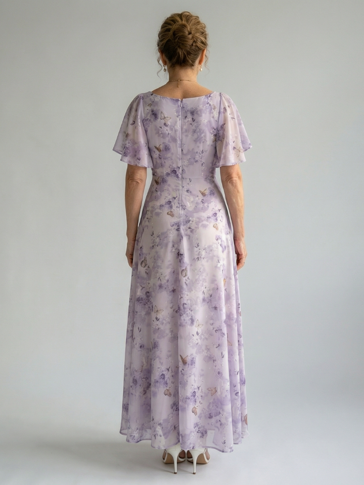 Vaelis | Midi-Kleid mit Flatterärmeln