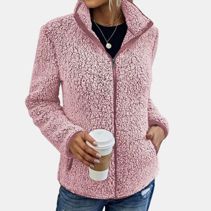 Sureena Lässige Vlies Jacke