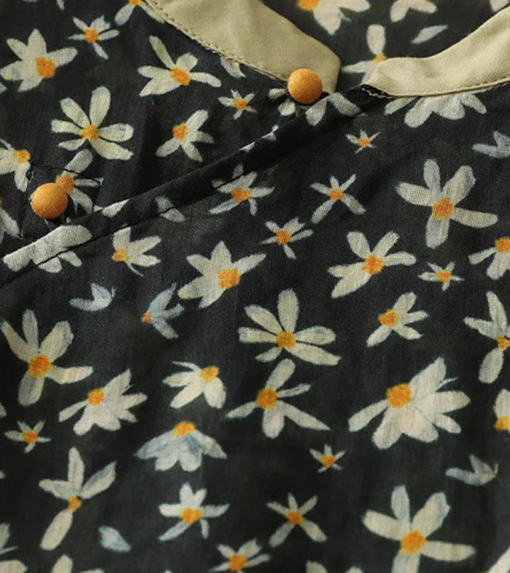 MARA - Vintage Bestickte Bluse