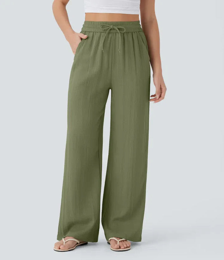 Zafeiria Elegante Leinenhosen