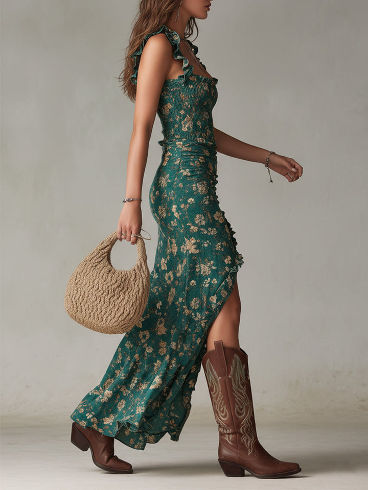 Vera | Boho Retro Maxikleid
