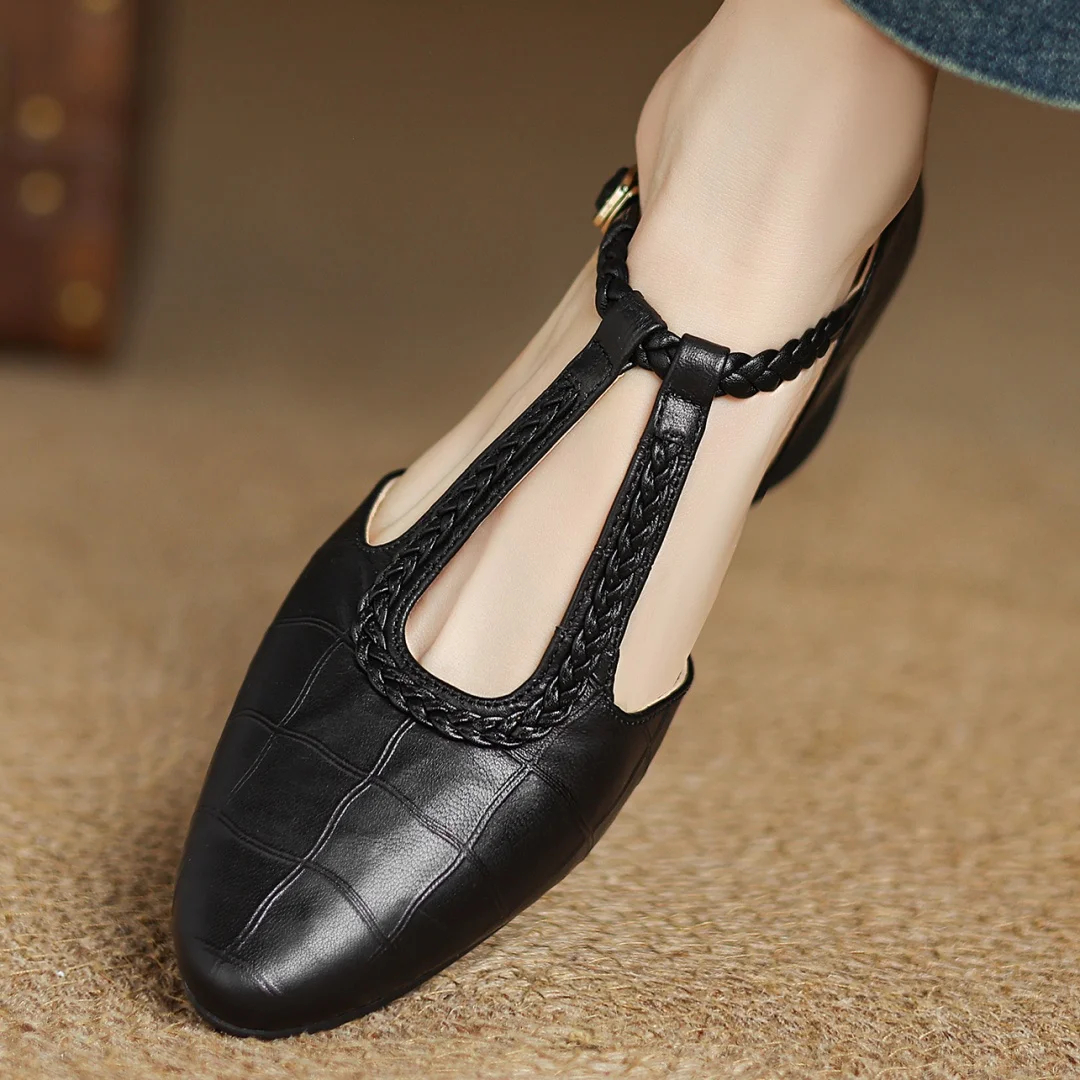 Leder Mary Janes