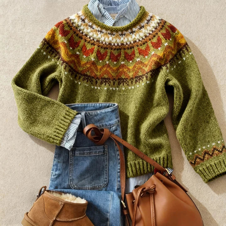 Ardent™ | Eleganter Vintage Strickpullover