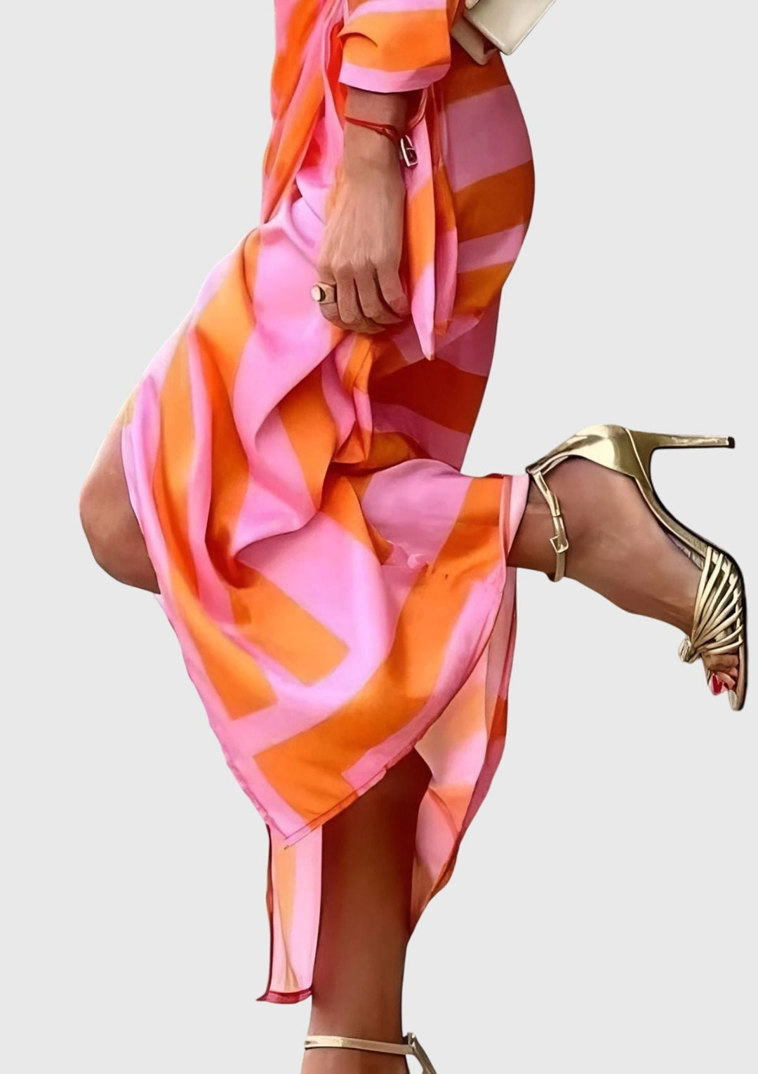 Everly | Elegantes Wickelkleid mit Druck