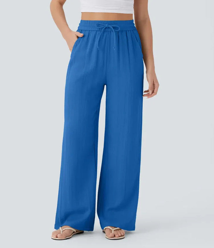 Zafeiria Elegante Leinenhosen